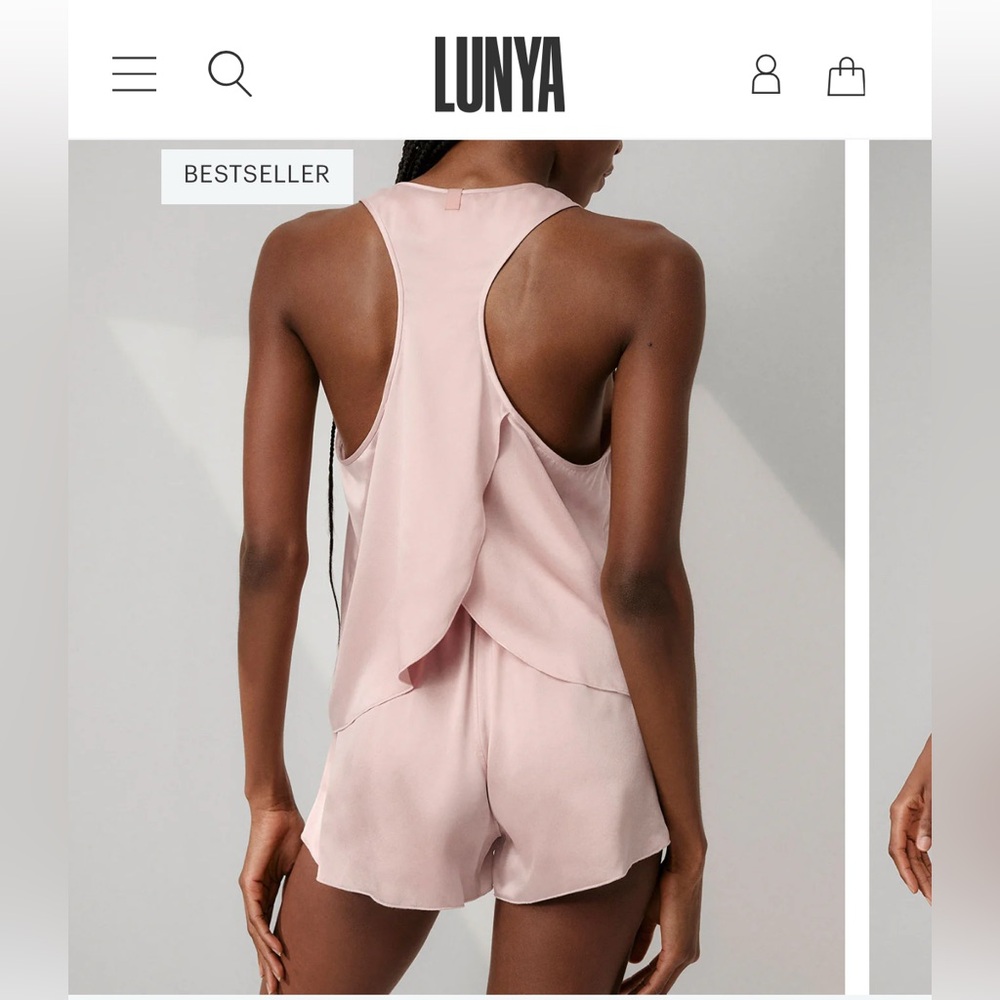 Lunya Women's Washable Silk Pajama Set